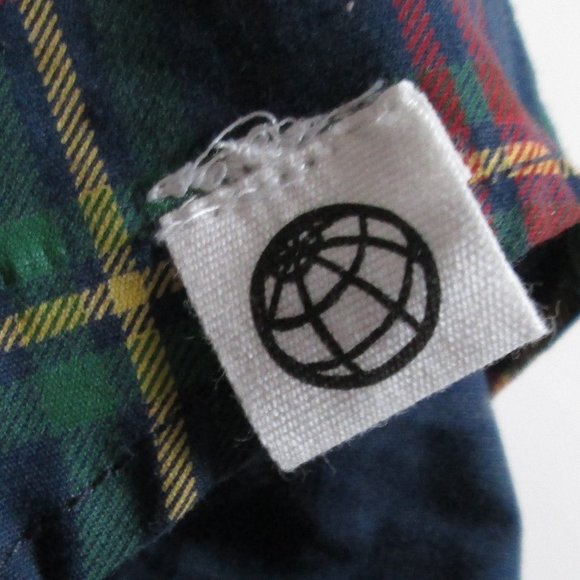 Free Planet Boys Red Green Blue Yellow Plaid Button Down Shirt Size 14/1… - Picture 7 of 9